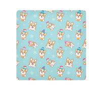 ODAWA Magic Makeup Bag 13.8 In, Cute Dogs Blue Makeup Wrap Cloth Bag, Lens Protector per fotocamera