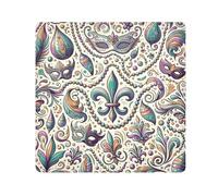 ODAWA Magic Makeup Pouch 21.7 pollici, Mardi Gras colorato magico autoadesivo panno protettivo per riporre facilmente fotocamera tablet laptop