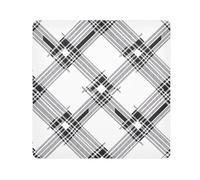 ODAWA Magic Makeup Pouch, Classic Black White Tartan Plaid Magic Flessibile Pieghevole Self-Stick Makeup Bag Wraps Autoadesivo per Elettronica