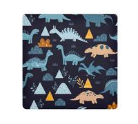 ODAWA Magic Wrapper Panno 45 cm, Simpatici Dinosauri Blu Magico Flessibile Pieghevole Autoadesivo Sacchetto Trucco Autoadesivo per Elettronica