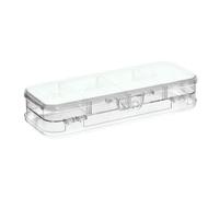 ODAWA Mint Cream Pencil Case Girl Double Deck Pencil Box 21,1 cm L x 7,6 cm W x 4,8 cm H
