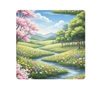 ODAWA Mountain Scenery Panno Autoadesivo Panno Autoadesivo Pellicola Protettiva Avvolgitore Anti Graffio Attrezzature Wrap Storage Pouch 35 x 35 cm