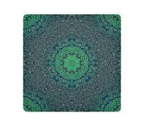 ODAWA Multiuso Wrap Panno Geometrico Floreale Verde Autoadesivo Panno 55,1 x 55,1 cm Borsa Cosmetica Portatile per Viaggi