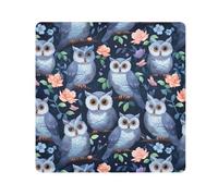 ODAWA Mystic Owl - Borsa da viaggio autoadesiva, 45 x 45 cm, con panno adesivo, per fotocamera e obiettivo, colore: blu navy