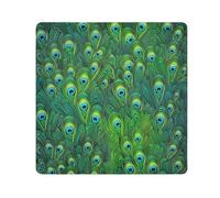 ODAWA Panni autoadesivi colorati con piume di pavone, 55 x 55 cm, antigraffio, panno leggero per obiettivo della fotocamera