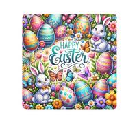 ODAWA Panno autoadesivo 45 x 45 cm vintage pasquale colorato multiuso Wrap panno portatile borsa cosmetica per viaggi