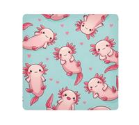 ODAWA Panno autoadesivo 55,1 x 55,1 cm carino Axolotls morbido riutilizzabile panno avvolgente protezione per fotocamera e obiettivo