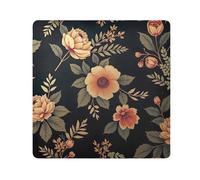 ODAWA Panno autoadesivo 55,1 x 55,1 cm floreale nero antigraffio lente avvolgimento portatile borsa cosmetica per viaggi