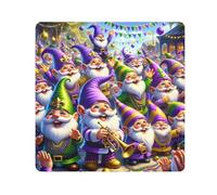 ODAWA Panno autoadesivo 55,1 x 55,1 cm Mardi Gras gnomi Protettivi Macchina Fotografica Wrap Magic Panno autoadesivo per fotocamera, obiettivo, computer portatile