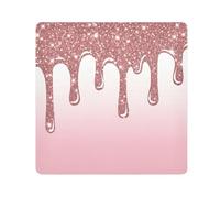 ODAWA Panno autoadesivo 55,1 x 55,1 cm oro rosa gocciolante scintillante multiuso panno magico autoadesivo per fotocamera, obiettivo, computer portatile
