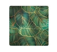 ODAWA Panno autoadesivo antigraffio con foglie tropicali verde scuro verde acqua 55,1 x 55,1 cm magici panni autoadesivi per fotocamera, obiettivo, computer portatile