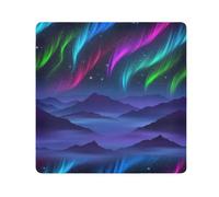 ODAWA Panno autoadesivo Aurora Mountains Night Lens Protector Wrapper Magic Panno autoadesivo per fotocamera, obiettivo, computer portatile, 35,1 x 35,1 cm