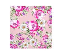 ODAWA Panno autoadesivo con fiori floreali, 35 x 35 cm, panno autoadesivo protettivo per fotocamera, borsa cosmetica portatile per viaggi