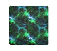 ODAWA Panno autoadesivo Cosmic Nebulosa Verde Multiuso Wrap Panno Leggero Pieghevole Wrapper per Accessori per Fotocamere 35,1 x 35,1 cm