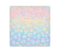 ODAWA Panno autoadesivo pastello arcobaleno leopardato sfumato panno multiuso leggero pieghevole involucro per accessori per fotocamera 55,1 x 55,1 cm