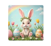 ODAWA Panno dell'involucro dell'obiettivo della macchina fotografica 21,7 pollici, panno magico della borsa cosmetica del coniglio di Pasqua del tulipano