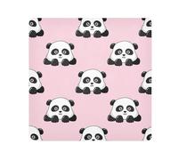ODAWA Panno multiuso con panda in stile cartone animato carino che sbircia panni autoadesivi 55,1 x 55,1 cm borsa cosmetica portatile per viaggi