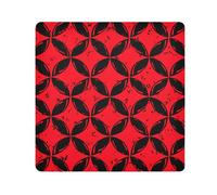 ODAWA Panno multiuso rosso nero piastrelle autoadesive 55,1 x 55,1 cm protezione per fotocamera e obiettivo