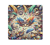 ODAWA Pellicola protettiva antigraffio per fotocamera da 13,8 pollici, maschera con piume di Mardi Gras Magic, flessibile, pieghevole, autoadesiva, per elettronica, Piume Maschera Mardi Gras,