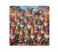 ODAWA Pellicola protettiva antigraffio per fotocamera da 13,8 pollici, maschera con piume di Mardi Gras Magic, flessibile, pieghevole, autoadesiva, per elettronica, Gnomi Carnevale Colorato,