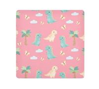 ODAWA Pellicola protettiva pieghevole in tessuto autoadesivo colorato, colore nero, panno magico facile da riporre per fotocamera, Simpatici dinosauri., 13.8x13.8in, Simpatici dinosauri dei cartoni