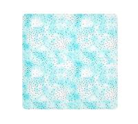 ODAWA Pois Acquerello Azzurro Bianco Panno Autoadesivo 45 x 45,7 cm Magia Flessibile Pieghevole Self-Stick Makeup Bag Portatile Cosmetico Borsa per Viaggi