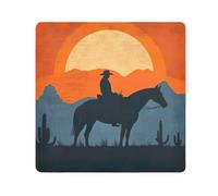 ODAWA Retro Cowboy Panno Autoadesivo 45 x 45 cm Panno Autoadesivo Pellicola Protettiva Avvolgitore Leggero Pieghevole per Accessori Fotocamera