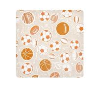 ODAWA Retro Sport Palline Beige Autoadesivo Panno 55,8 x 55,7 cm Panno Autoadesivo Pellicola Protettiva Avvolgitore Anti Graffio Attrezzature Wrap Storage Pouch