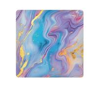 ODAWA Sacchetto cosmetico di capacità variabile del panno autoadesivo viola del marmo colorato 13.8X13.8 pollici sacchetto cosmetico dell'involucro dell'attrezzatura del graffio anti