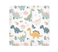 ODAWA Simpatici dinosauri pastello 45 x 45 cm panni autoadesivi pellicola protettiva per fotocamera, protezione obiettivo per fotocamera