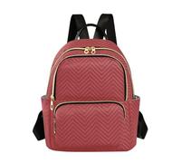 ODAWA Tiziano rosso moda zaino elegante stampato borsa per lavoro, scuola, viaggi, Rosso Tiziano, Medium, Zaini Daypack