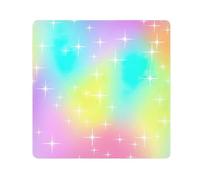 ODAWA Trousse per trucchi e trucchi con colori pastello arcobaleno sfumati, 35 x 35 cm, pieghevole, pieghevole, portatile, per viaggi