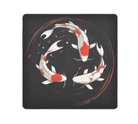 ODAWA Yin Yang Koi Fish panno autoadesivo 55 x 55 cm borsa da viaggio per trucco organizer protezione avvolgente per fotocamera e obiettivo