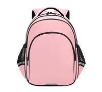 ODAWA Zainetto per la scuola con fischietto e fibbia sul petto, per bambini dai 3 agli 8 anni, colore: nero, Rosa fard, Small