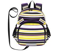 ODAWA - Zaino con cinturino riflettente per ragazze dai 3 ai 6 anni con strisce, strisce, M