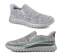 ODCKOI Slip On Sneaker da uomo, comodi slip in scarpe con supporto per l'arco del piede, leggere, traspiranti, per il tempo libero, scarpe da ginnastica e scarpe da corsa per tutti i giorni, lavoro