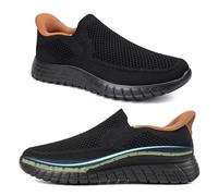 ODCKOI Slip On Sneaker da uomo, comodi slip in scarpe con supporto per l'arco del piede, leggere, traspiranti, per il tempo libero, scarpe da ginnastica e scarpe da corsa per tutti i giorni, lavoro