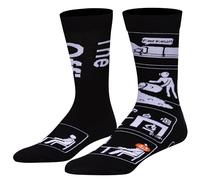 ODD SOX Calzini da uomo divertenti di marca di design, The Office Crew, Large Adult, L'Ufficio, Large