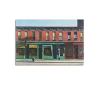 OdDdot Edward Hopper Pittore Opere d'arte - (Light at Two LightsEarly Sunday Morning) Stampa Poster su tela, Quadro decorativo da parete, decorazione moderna, 50 x 75 cm