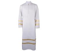 Oddfirm Sacerdote Robe Bianca Uomo Toga Dio Greco Costume Abito Romano Medievale Ministro Costume Monaco Predicatore Cosplay Carnevale Festa a Tema Halloween