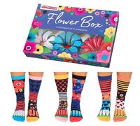 Oddsocks Flower Box Set di 6 calze a fiori in 37-42, Mehrfarbig