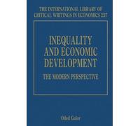 Oded Galor Inequality and Economic Development: The Modern Pe (Copertina rigida)