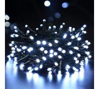 ODEETRONIC Luci Albero di Natale Interno, 10M 100 LED Luci Fatate Natalizie Batteria Esterno Impermeabile 8 Modalità Stringa di Luci Decorative per Balcone Patio Festa Nozze Compleanno, Bianco Freddo