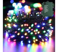 ODEETRONIC Luci Fatate Natalizie Colorate, 20M 200 LED Natale Decorazioni Luci Batteria Esterno e Interno 8 Modalità Impermeabile Stringa Luci per Esterni Albero Giardino Festa FestivalDecorazione