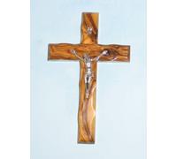 Odeh Wood Crocifisso da parete in legno d'ulivo Betlemme Terra Santa Gerusalemme, 12,7 cm