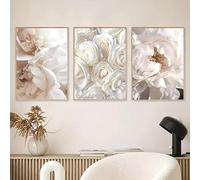 ODENGIE 3 PZ Modern Flower Wall Art Dipinti su Tela Stampa Minimalismo Floral Botanical Poster per Soggiorno Camera da letto Home Wall Decor-50x70cmx3 pz Nessun frame