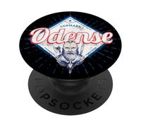 Odense città Danimarca con souvenir di viaggio vintage vichi PopSockets PopGrip Adesivo