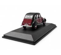 Odeon Auto da collezione compatibile con CITROËN 2CV6 Charleston del 1981 Rosso Delage e Nero 1/43 Metallo erica Limitata a 500 PCS