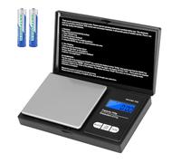 Oderra Bilancia di Precisione 700g/0,01g con Display LCD Retroilluminato, 2 Batterie Incluse, Bilancia Portatile per Gioielli, Oro, Caffè, Erbe e Prodotti Commestibili