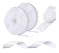 Oderra Feltro Adesivo Forte Biadesivo 5 M x 20 MM, Hook Loop Autoadesivo, Nastro Adesivo a Strappo per Cornici, Zanzariere, Tappeti, Fai Da Te (Bianco)